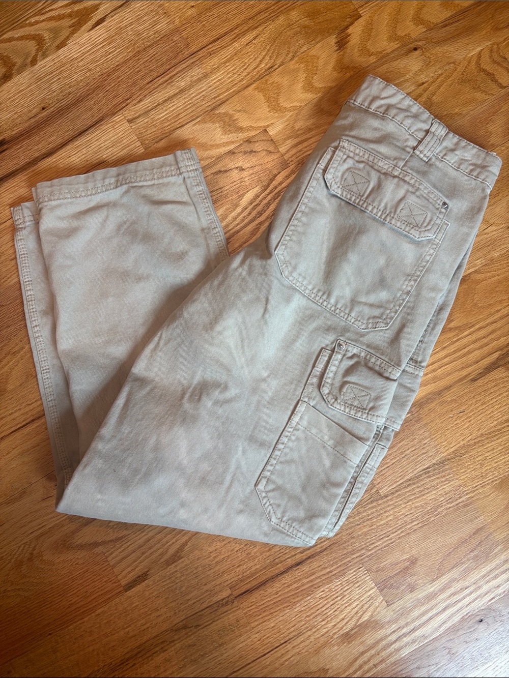 Garage Women’s Tan Cargo Pants with Multiple Pockets